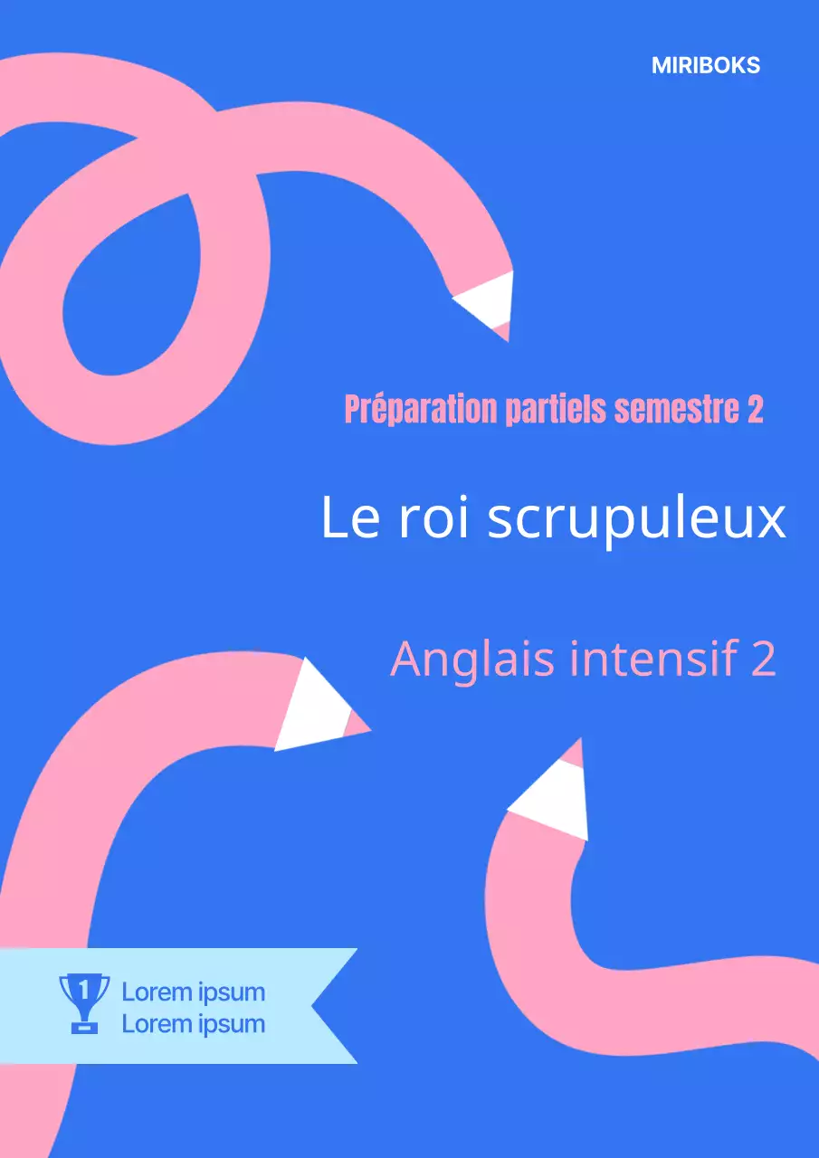 Une touche de bleu et de rose sur la couverture d'un cahier d'exercices d'anglais