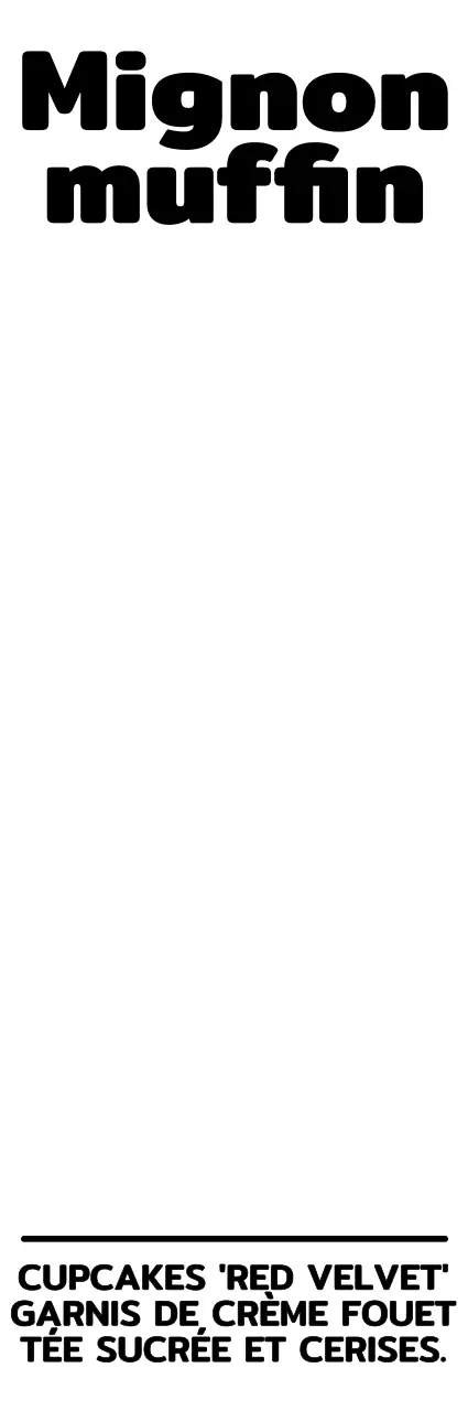 Personnage de cupcake mignon pour marchandise de café