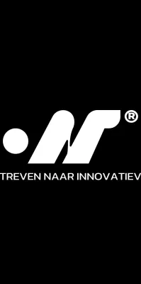 Welkomstpakket souvenirs met een eenvoudig zwart-wit logo