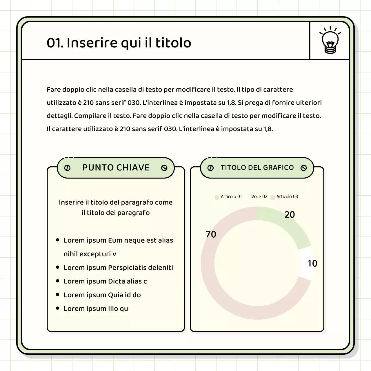 Kit di presentazione di base in giallo e chartreuse