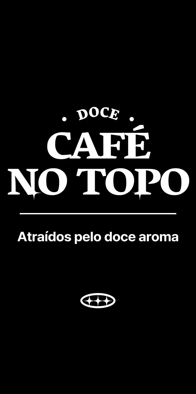 Estilo de layout de texto simples e limpo em preto e branco para mercadorias de café