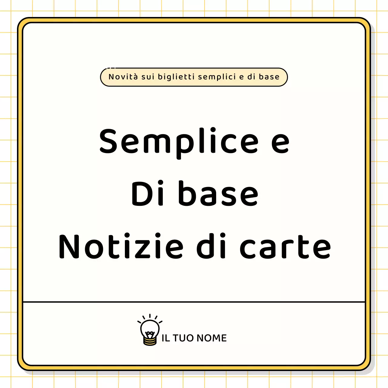 Kit di presentazione di base in giallo e chartreuse