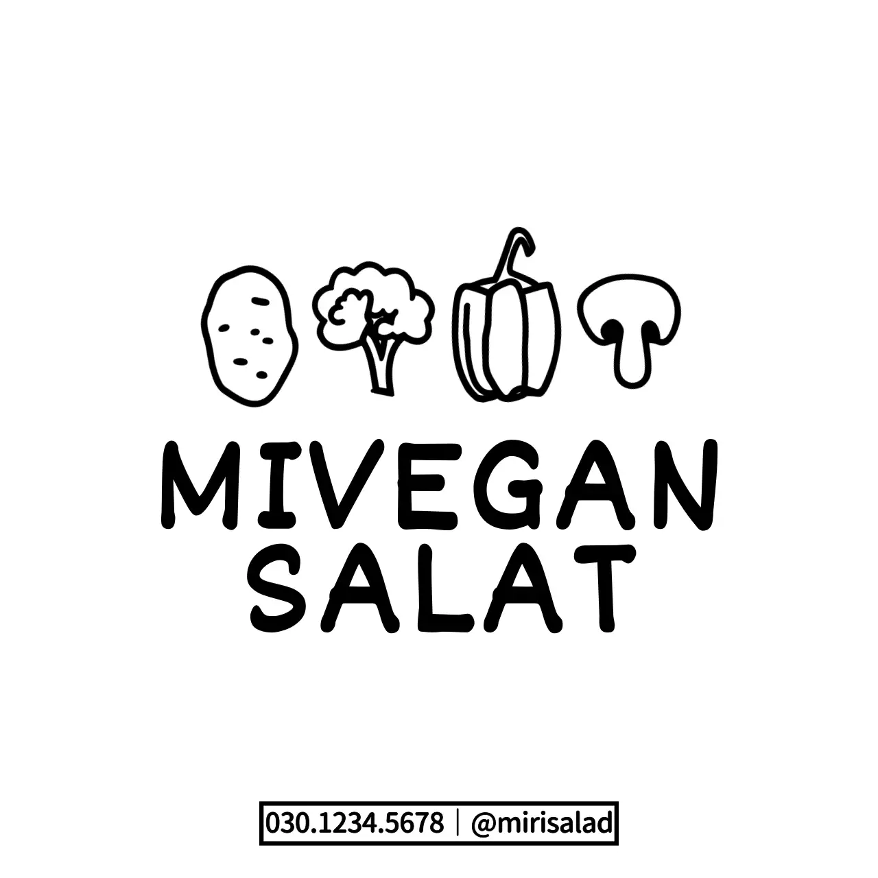 Cute Gemüse Illustration Kombination Stil Salat Shop Förderung und Information Guide