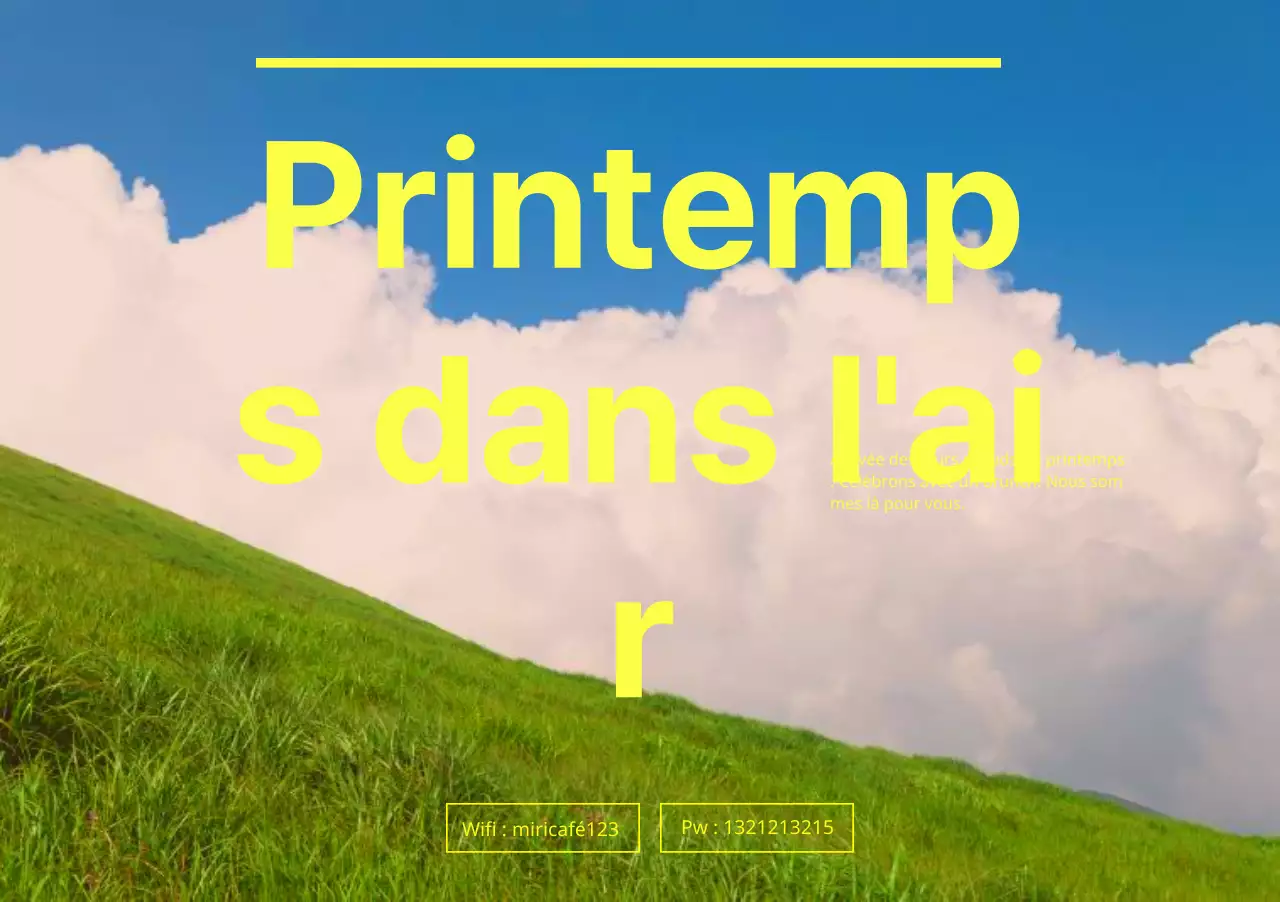 Créez une photo d'arrière-plan avec un concept de printemps chaleureux