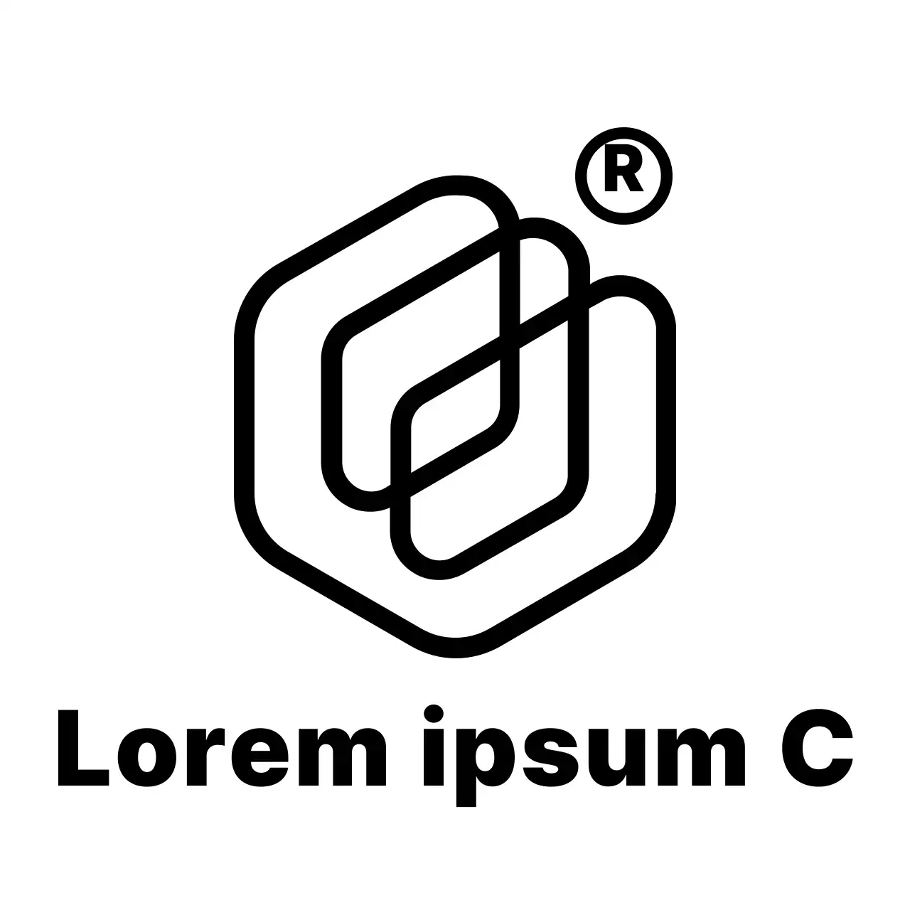 Eenvoudig, driedimensionaal symbool logostijl Promotie en promotie van de Stichting