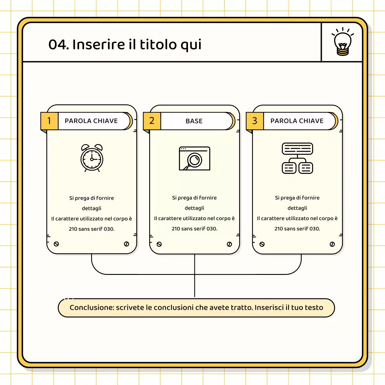 Kit di presentazione di base in giallo e chartreuse