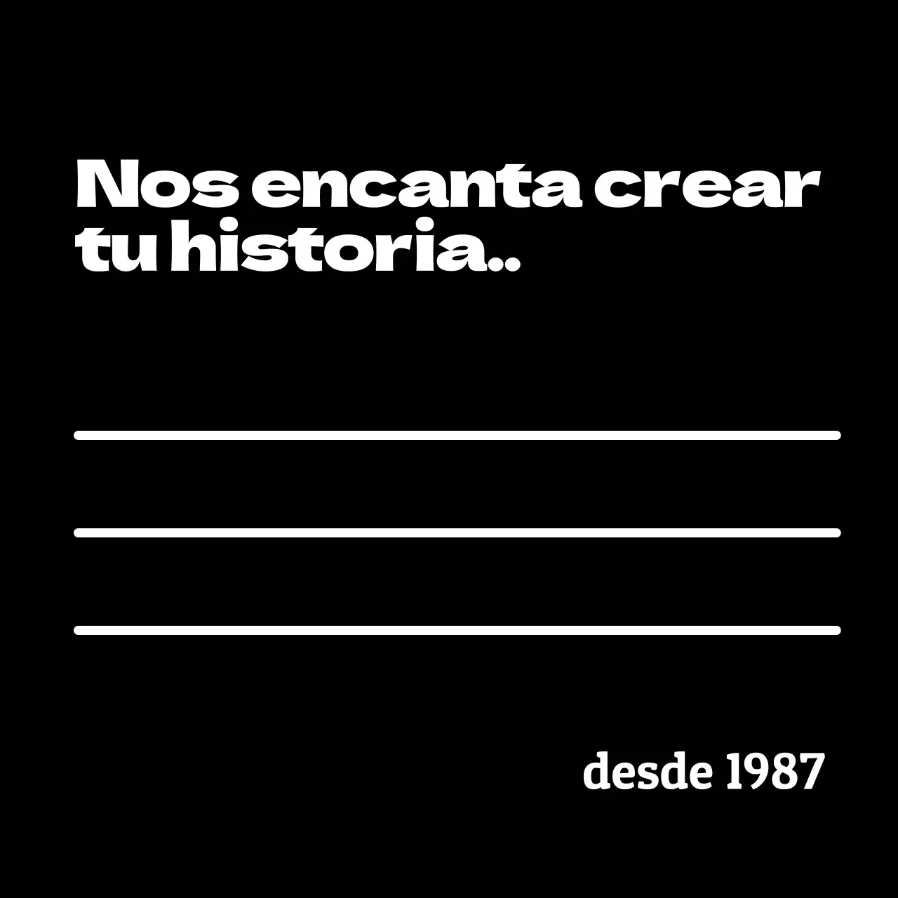 Mercancía sencilla con frases en inglés en blanco y negro y subrayadas