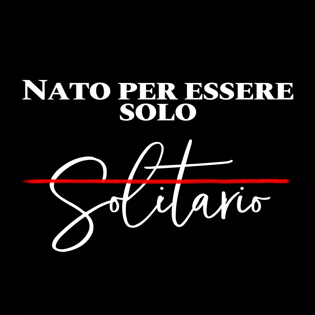 Merchandising con frasi in inglese in un design semplice in bianco e nero e rosso