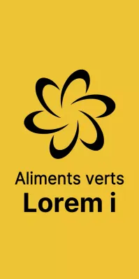 Logo simple et épuré du symbole de la coopérative, en jaune et noir, à des fins promotionnelles et publicitaires.
