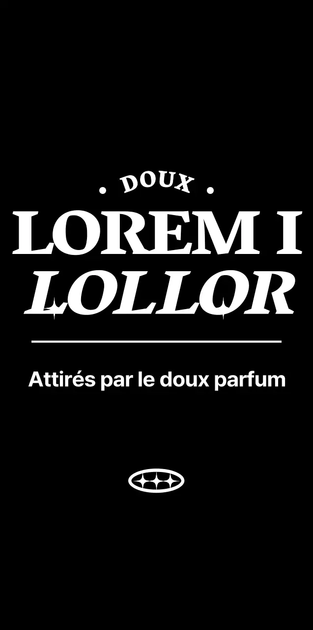 Texte simple et épuré en noir et blanc pour les marchandises de cafés.