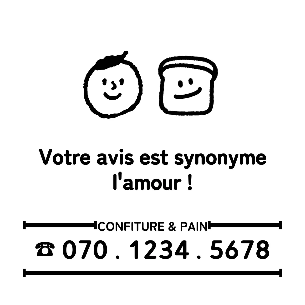 Logo avec un personnage humain et un personnage de pain pour la promotion et l'information des boulangeries.