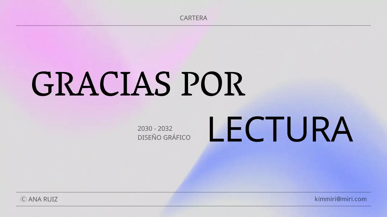 Una cartera moderna en rosa y azul