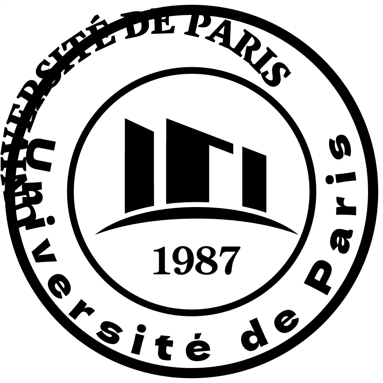 Souvenirs du club de service de l'université avec le logo noir de l'université