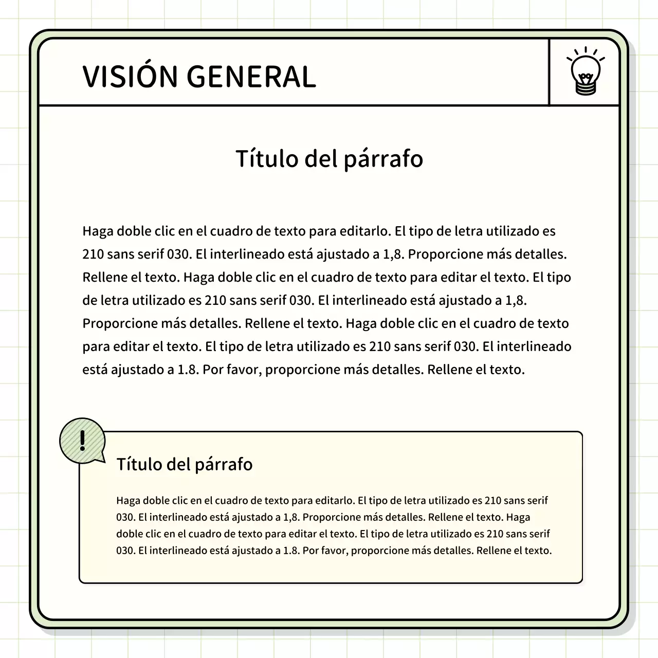 Kit básico de presentación en amarillo y chartreuse