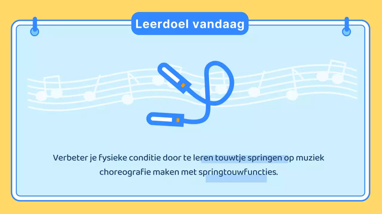 Geel blauw schattige illustratie school lesmateriaal lichamelijke opvoeding