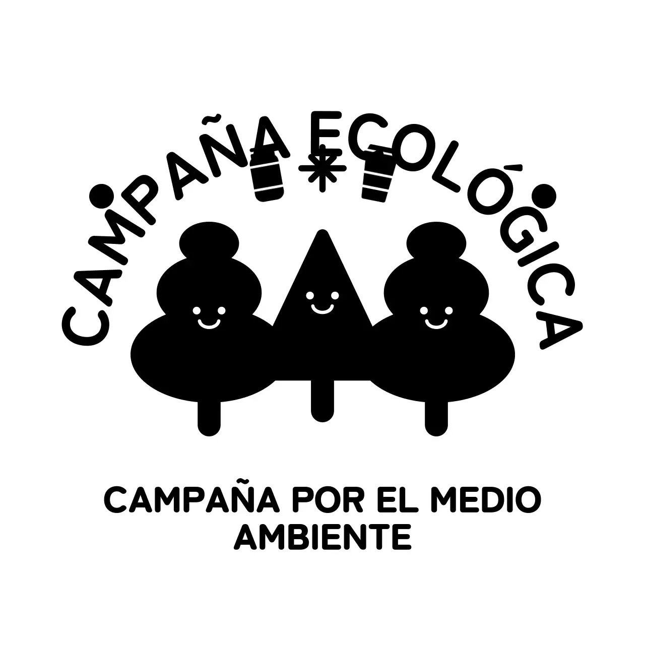 Promocione campañas ecológicas con un simpático personaje de madera y una combinación de estilo y texto