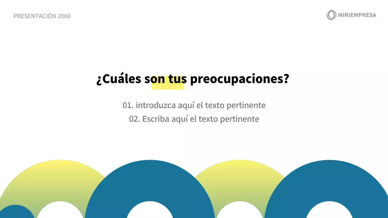 Una moderna propuesta de presentación corporativa en blanco y azul