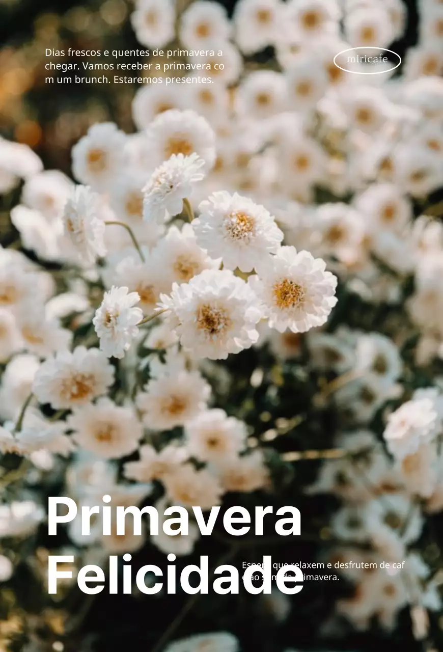 Conceber produtos florais para a primavera