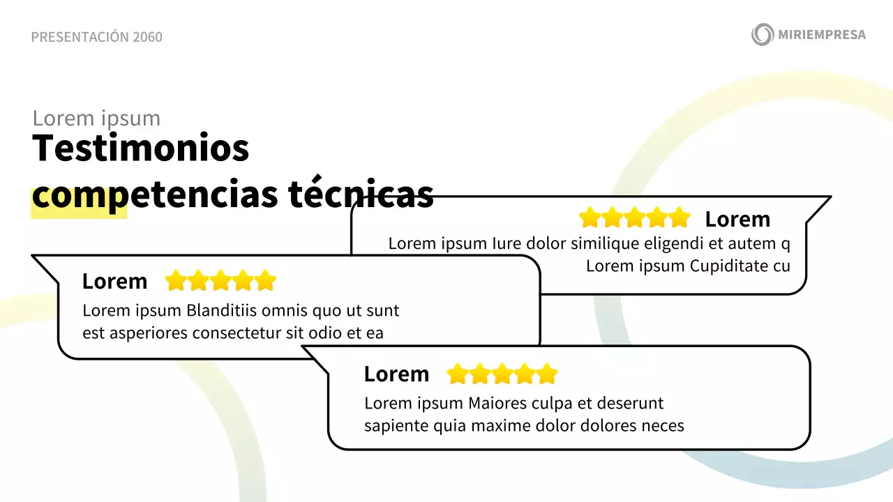 Una moderna propuesta de presentación corporativa en blanco y azul