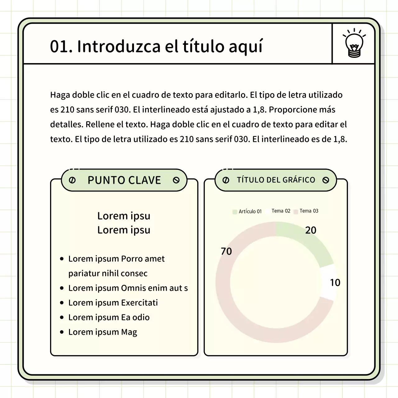Kit básico de presentación en amarillo y chartreuse