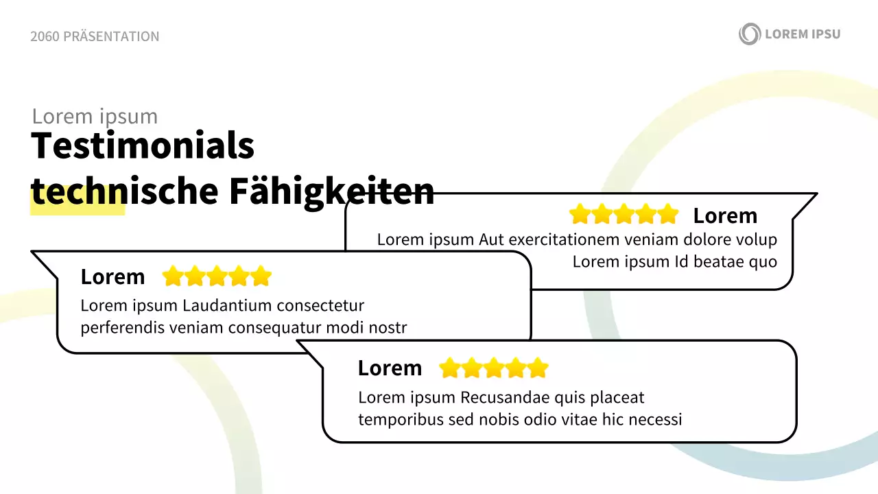 Ein moderner weiß-blauer Vorschlag zur Einführung eines Unternehmens