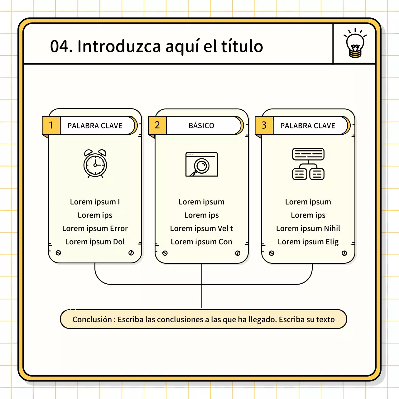 Kit básico de presentación en amarillo y chartreuse