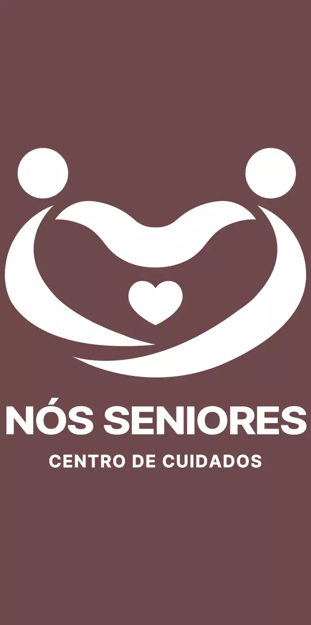 Símbolo de centro de cuidados de saúde simples e limpo, estilo de logótipo em castanho e branco para fins promocionais e de promoção