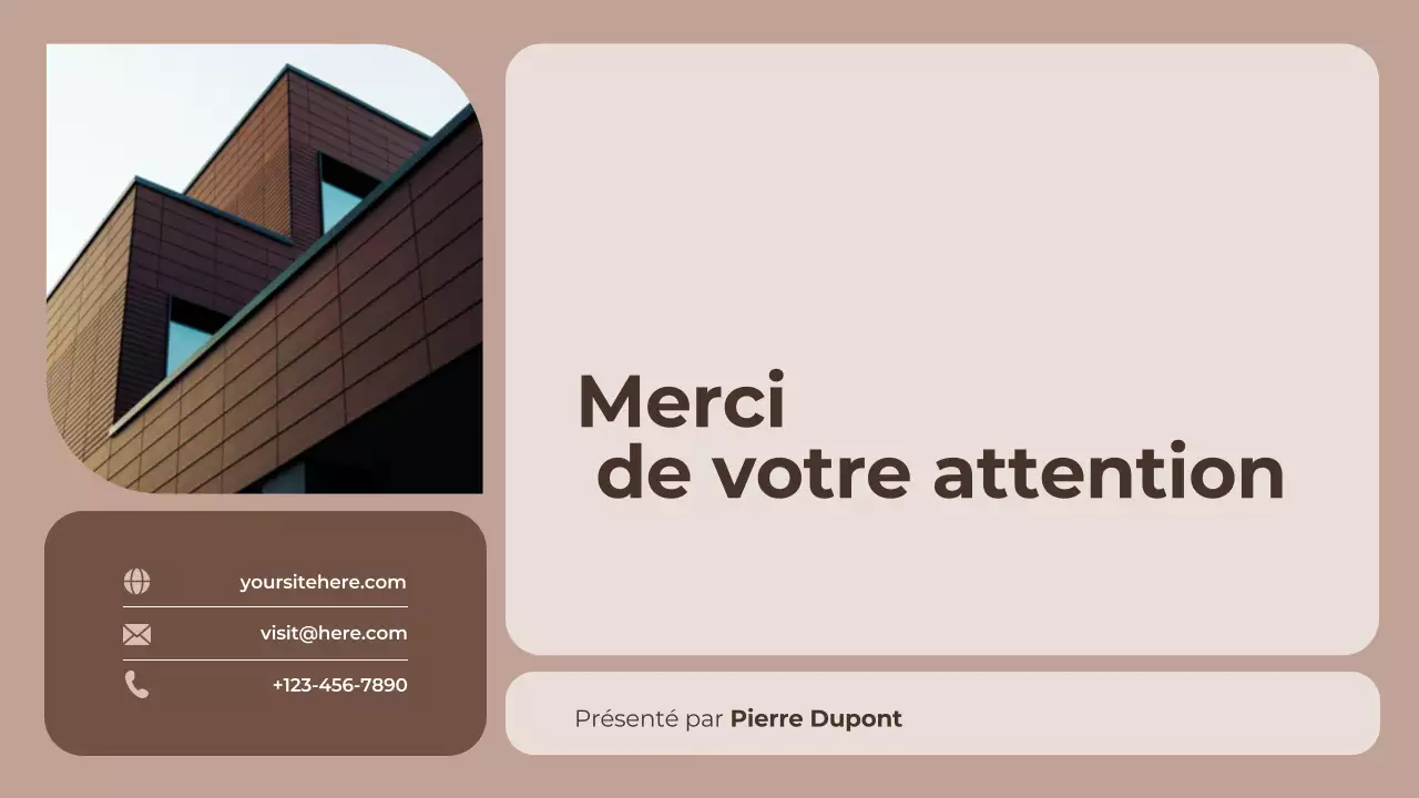 rapport de couleur moderne marron