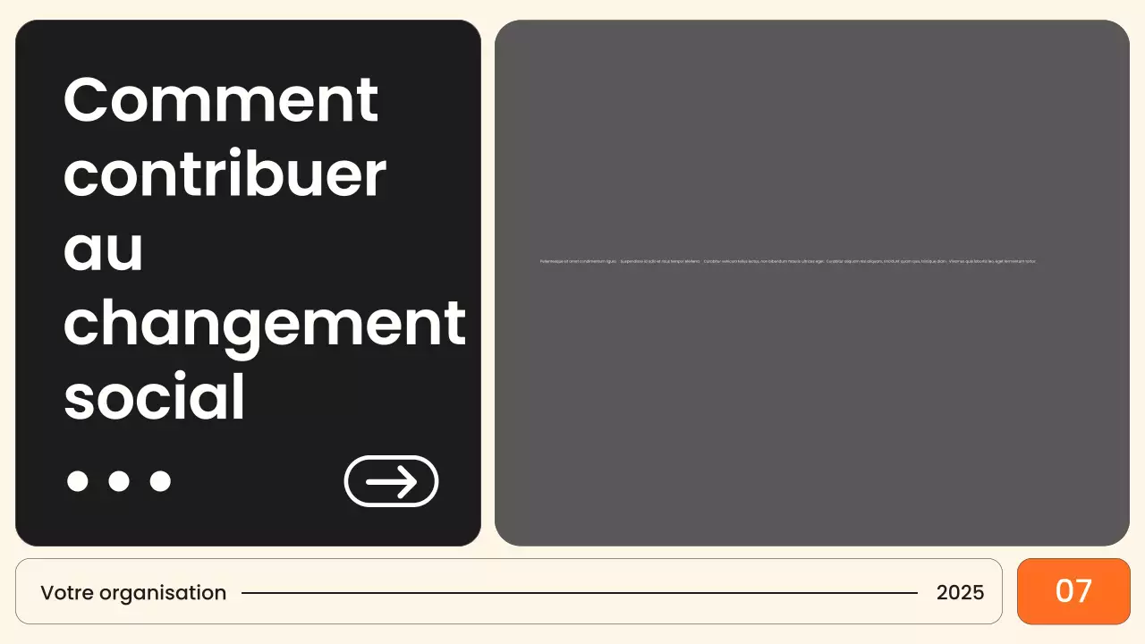 Présentation de l'annonce civile moderne d'Orange