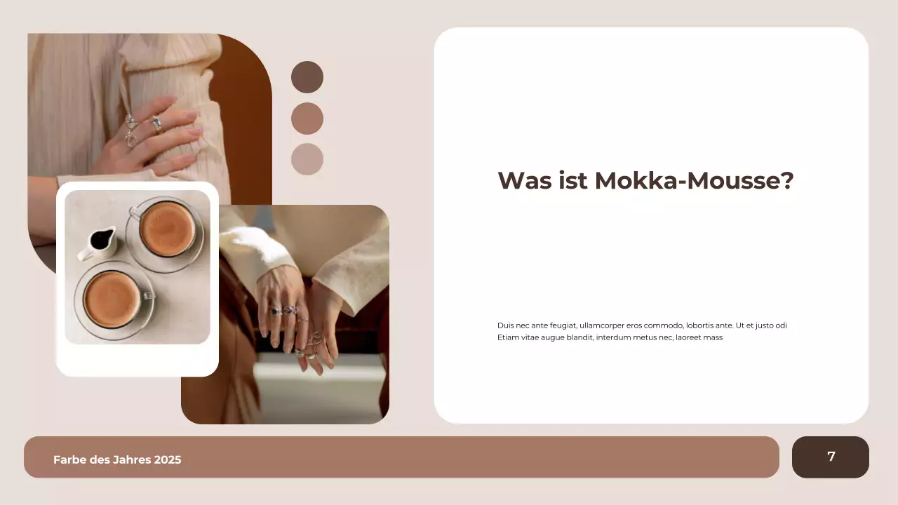 Braun moderne Farbe Bericht