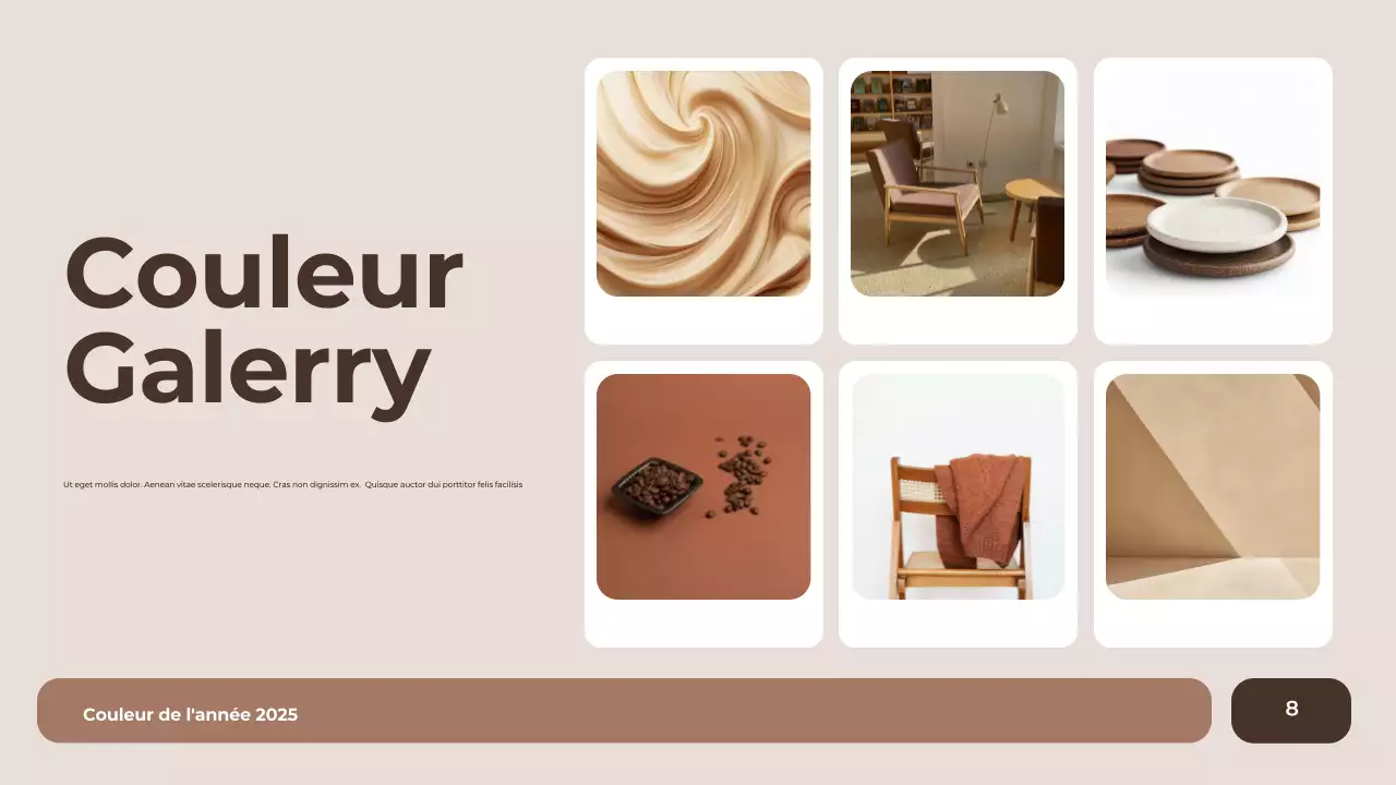 rapport de couleur moderne marron