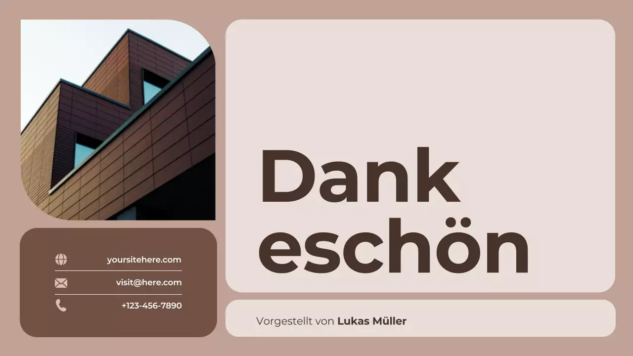 Braun moderne Farbe Bericht