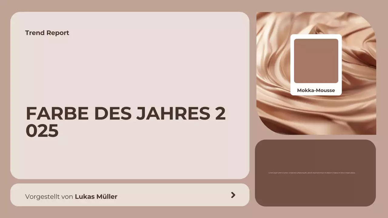 Braun moderne Farbe Bericht