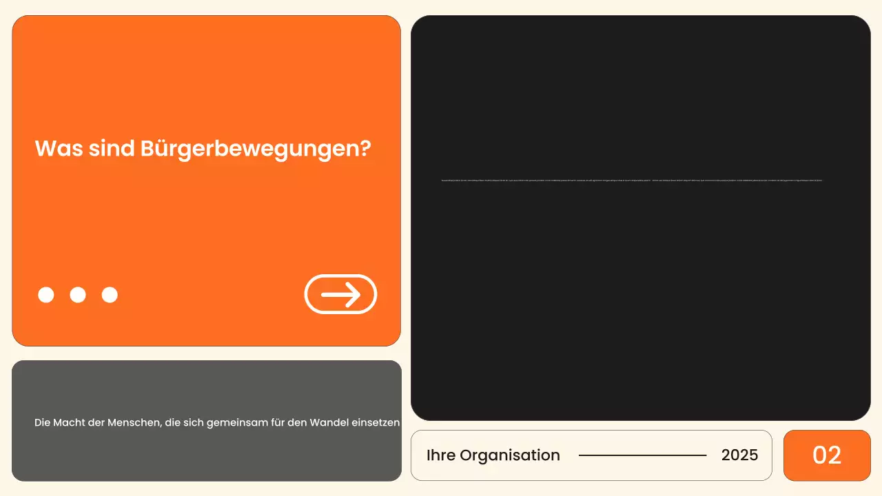 Orange Modern Civil Announcement Präsentation