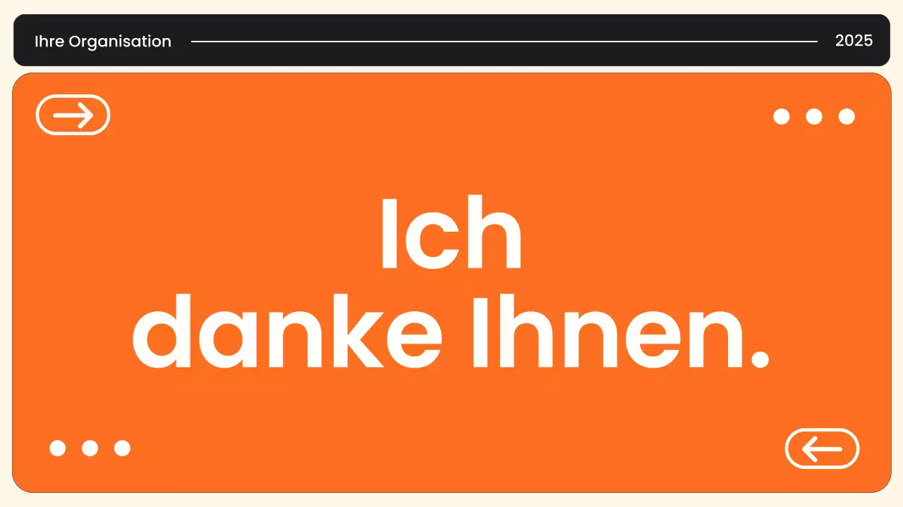 Orange Modern Civil Announcement Präsentation