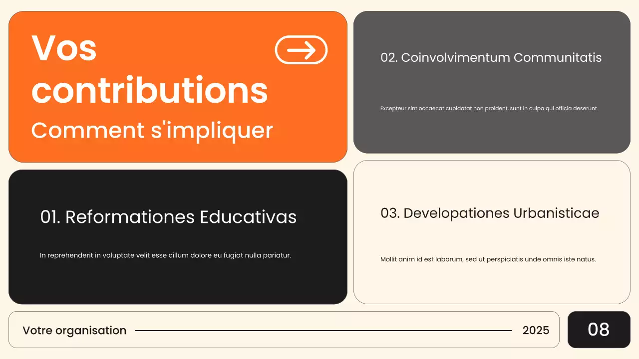Présentation de l'annonce civile moderne d'Orange