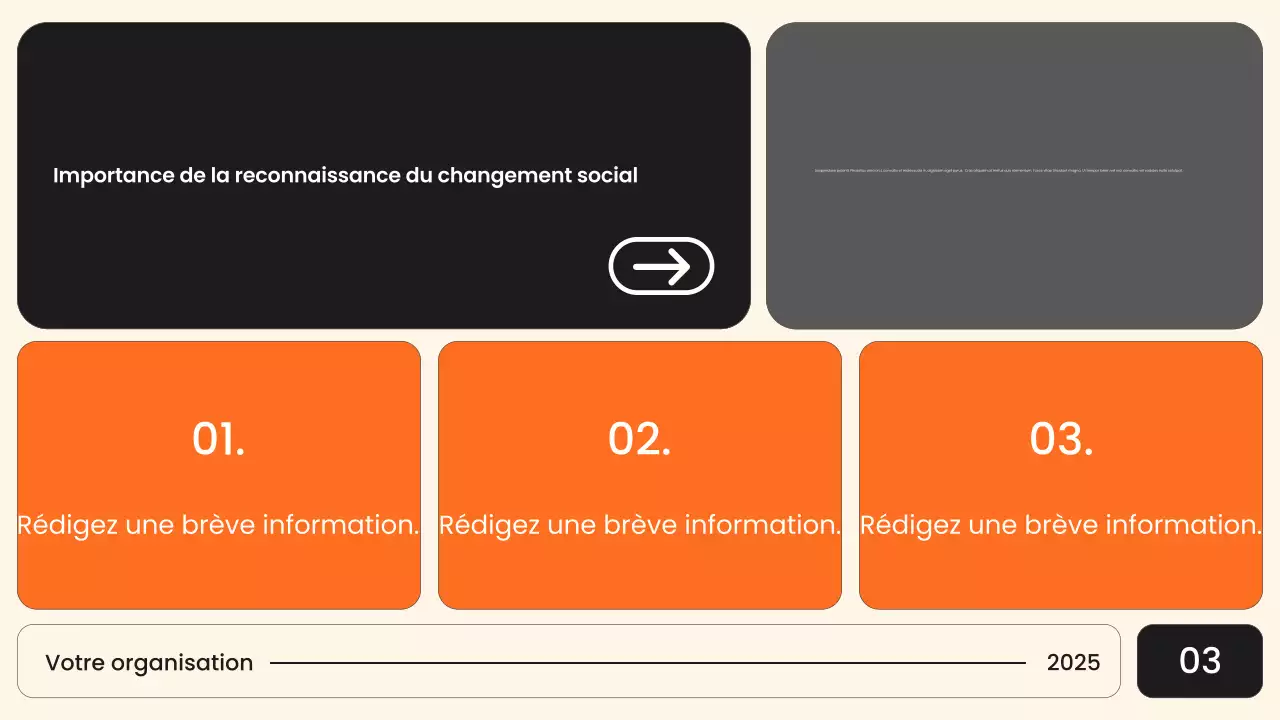 Présentation de l'annonce civile moderne d'Orange