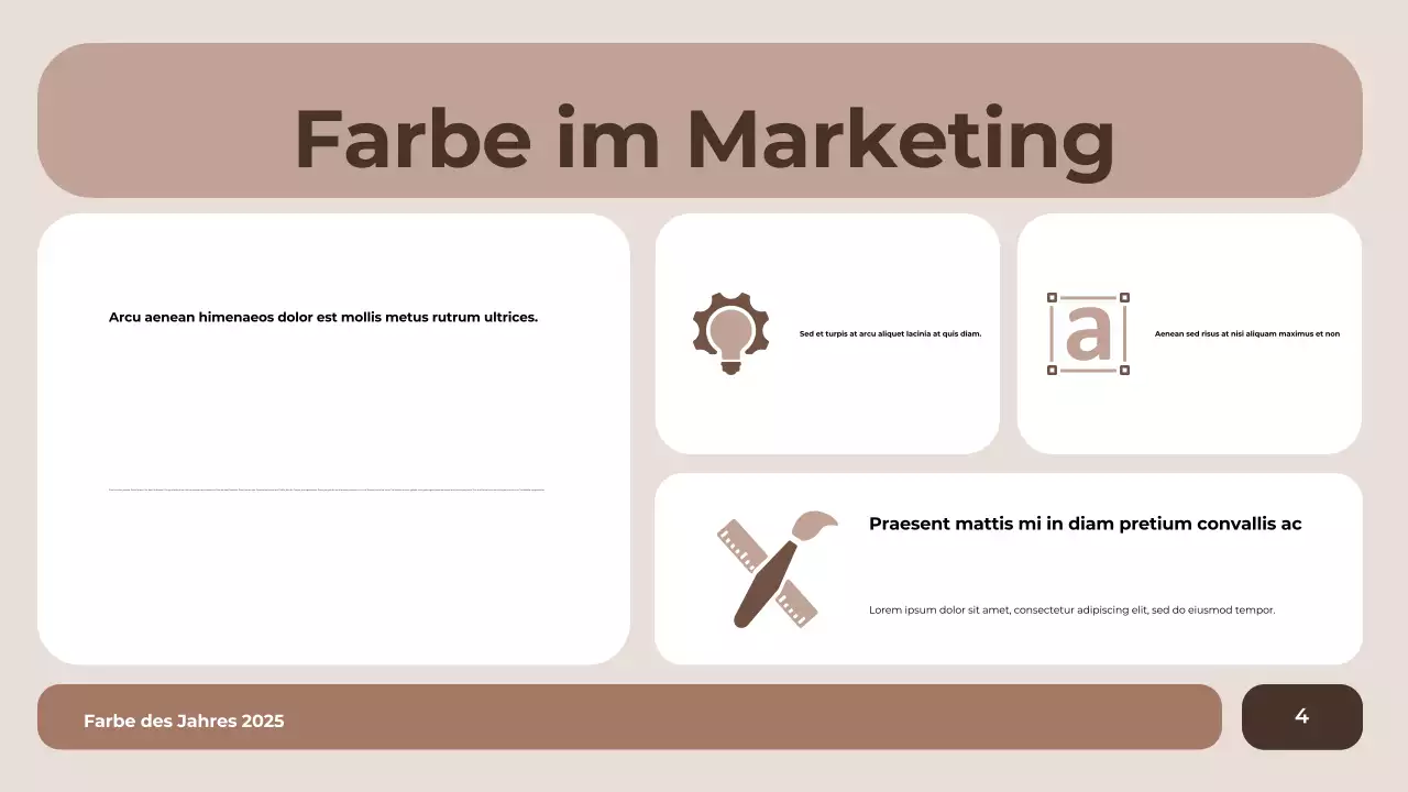 Braun moderne Farbe Bericht