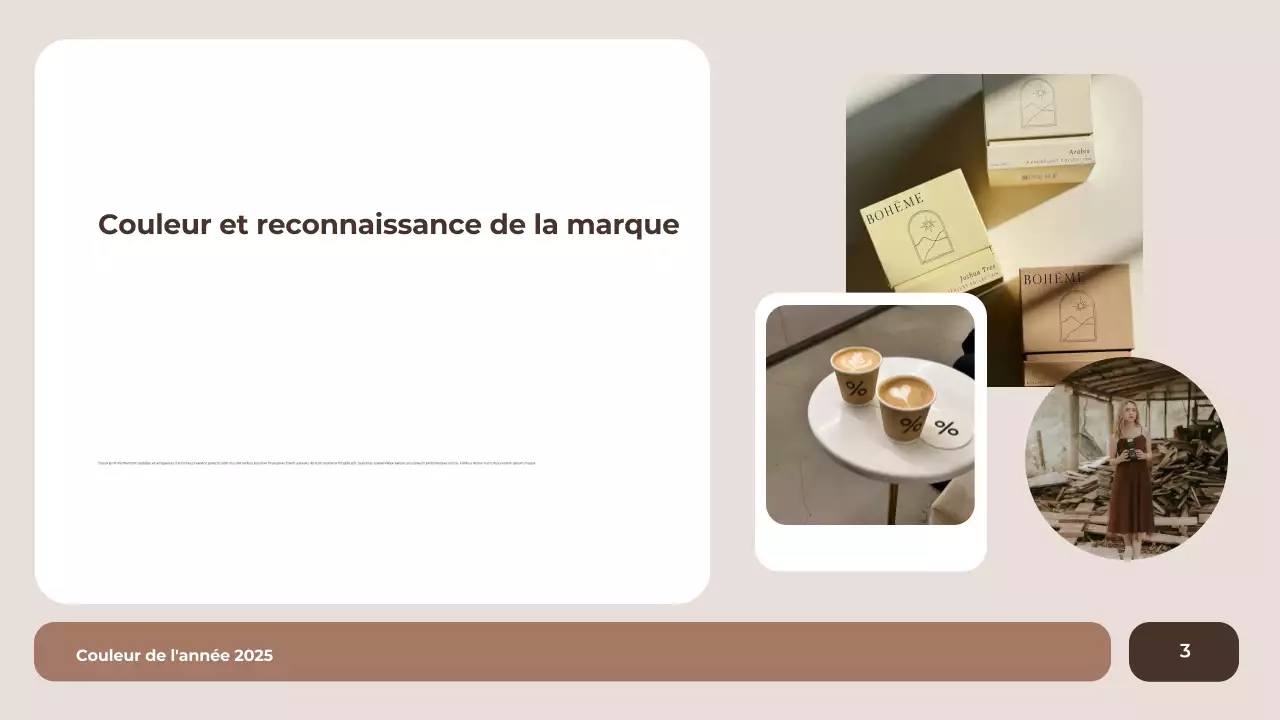 rapport de couleur moderne marron