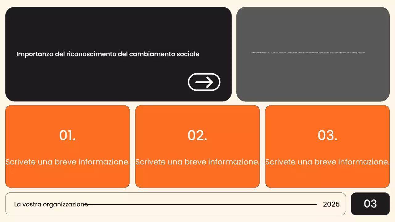 Presentazione del bando civile moderno di Orange