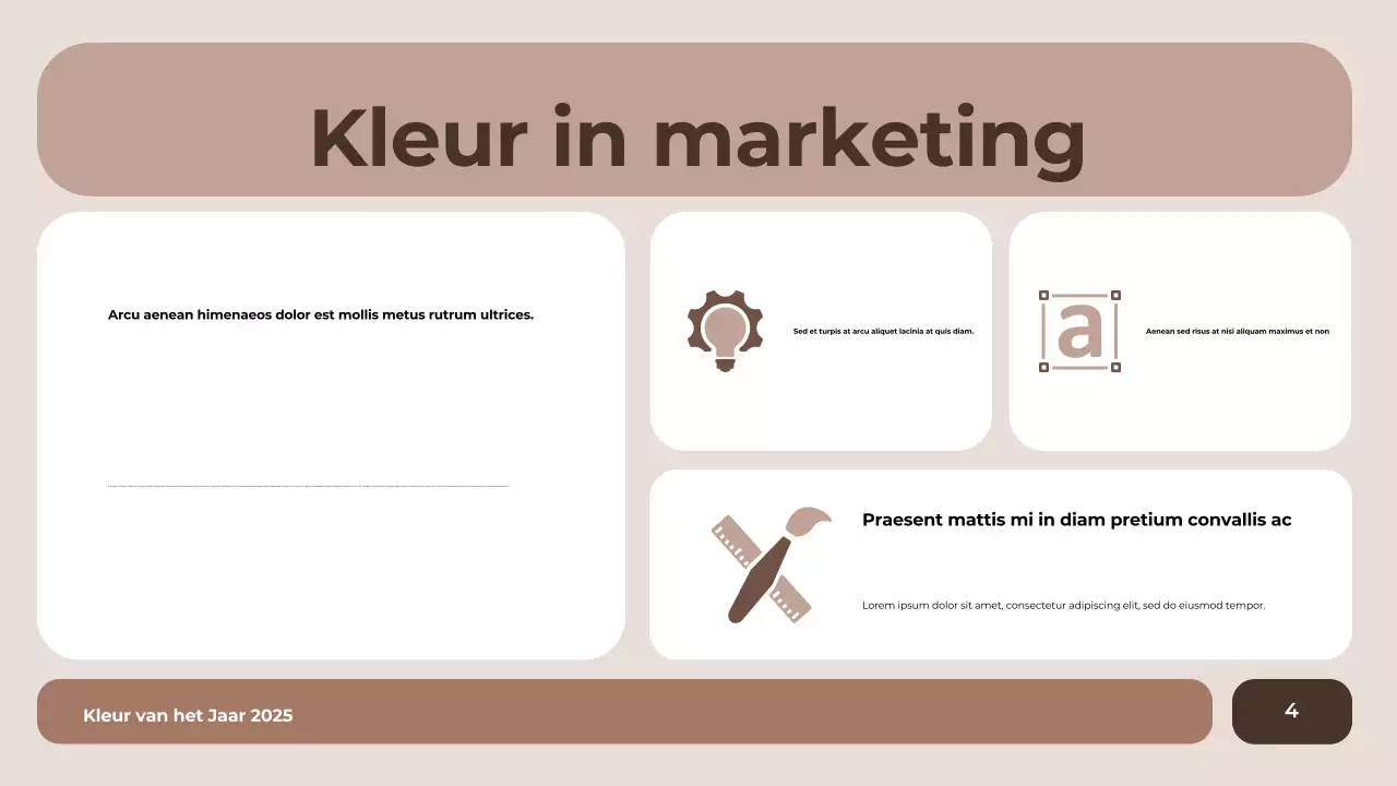 bruin modern kleurrapport