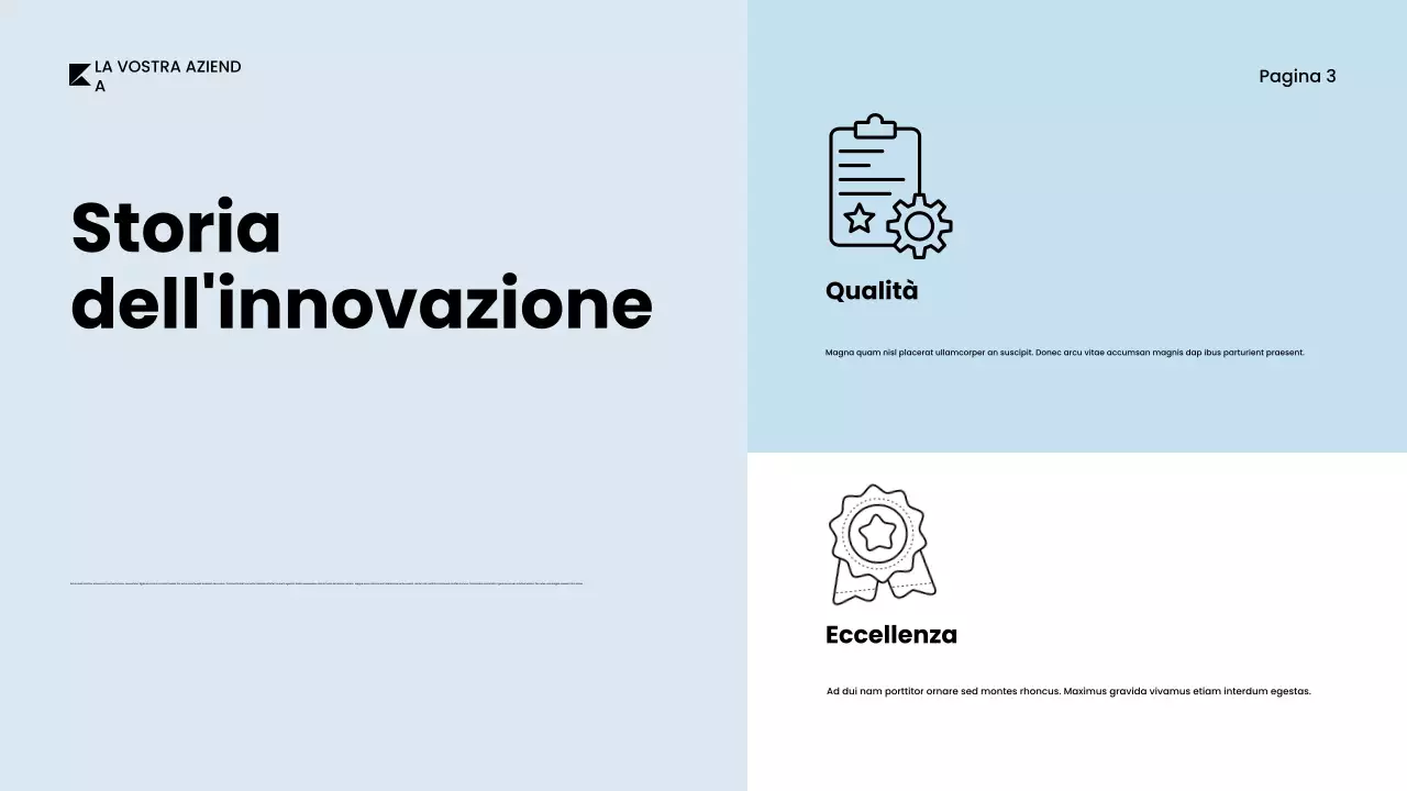 Documento catalogo prodotti grigio e minimalista