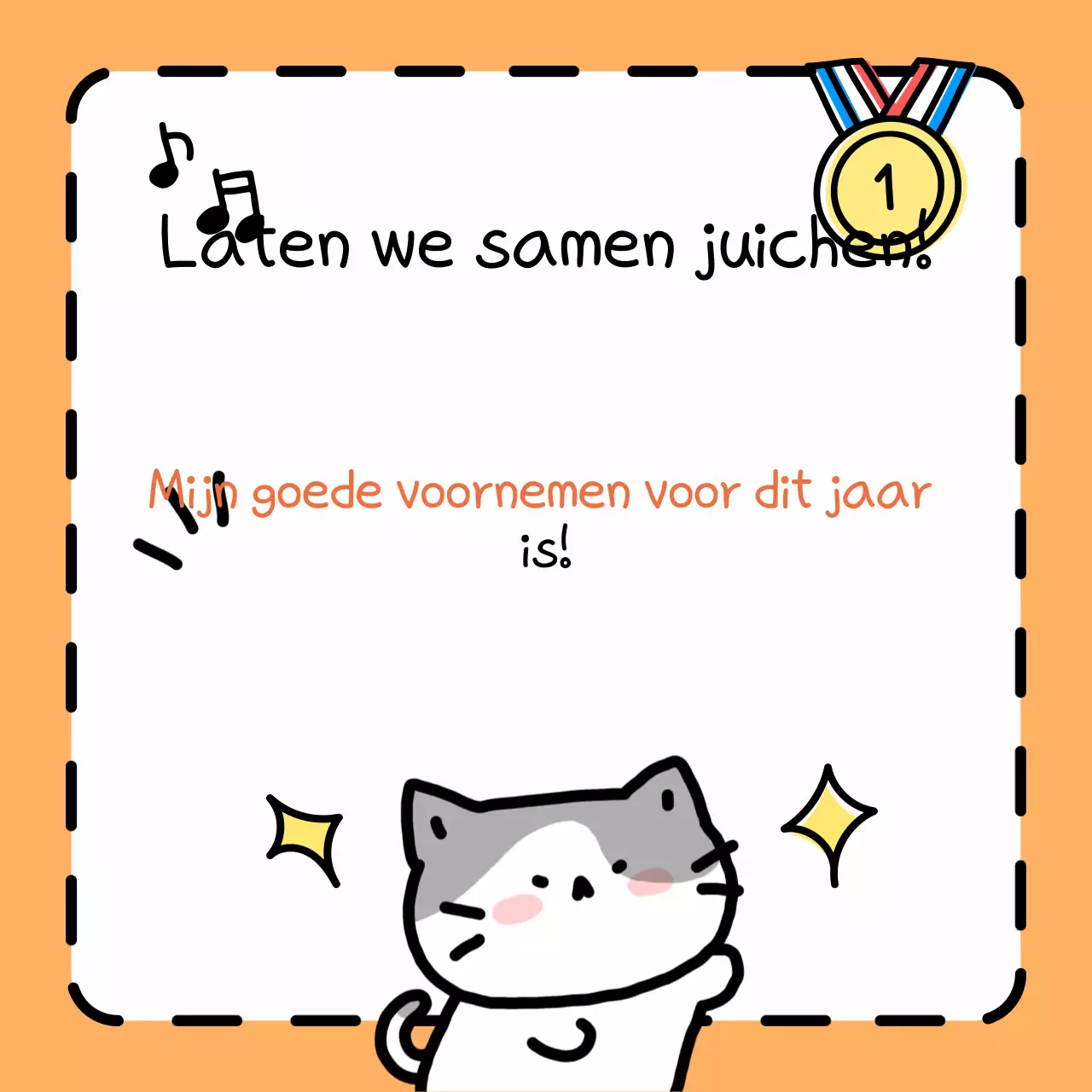 Oranje vrolijkheid voor het nieuwe jaar