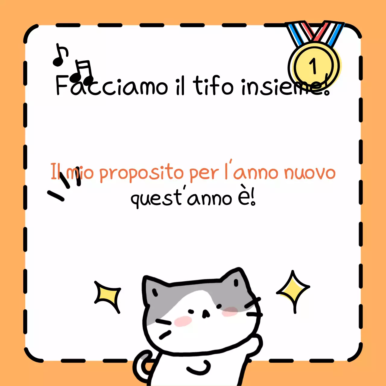 Allegria arancione per il nuovo anno