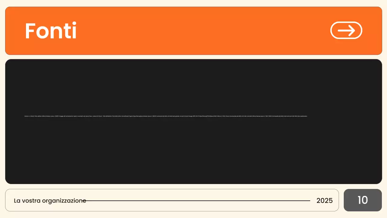 Presentazione del bando civile moderno di Orange