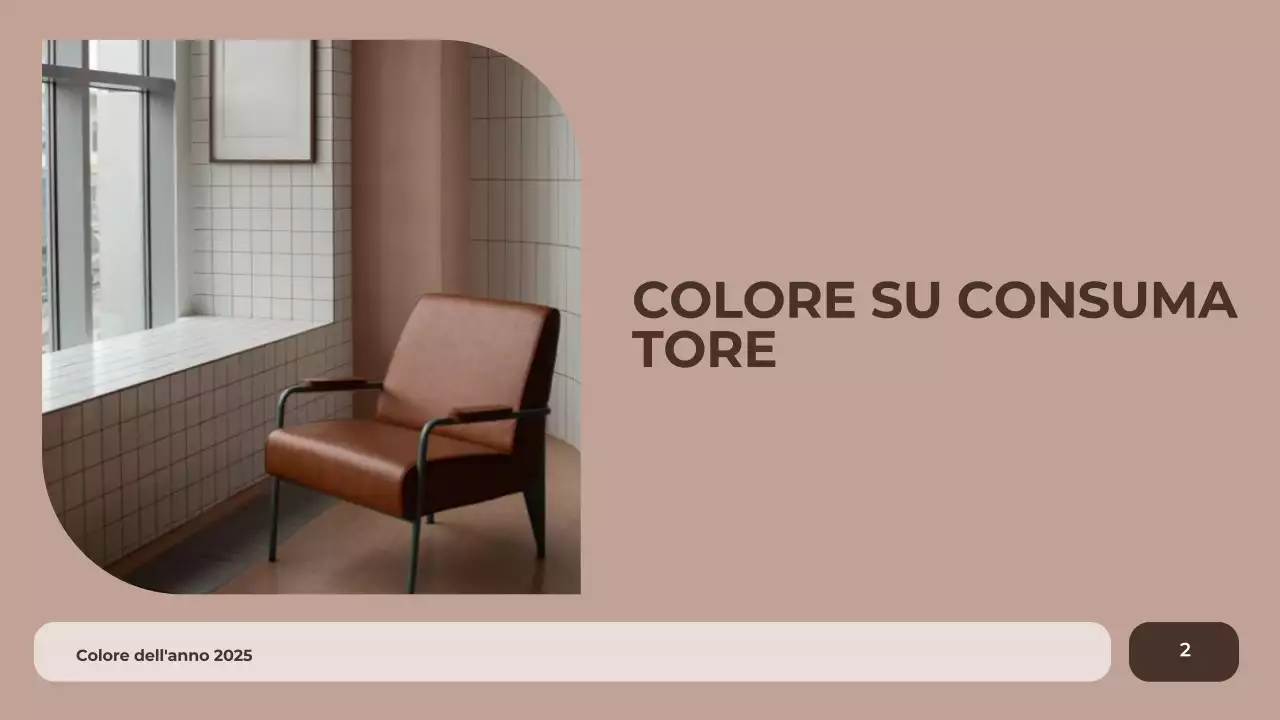 relazione sui colori moderni del marrone