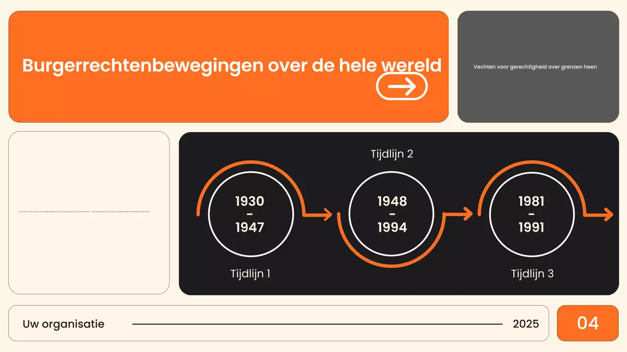 Oranje Moderne Burgerlijke Aankondiging Presentatie