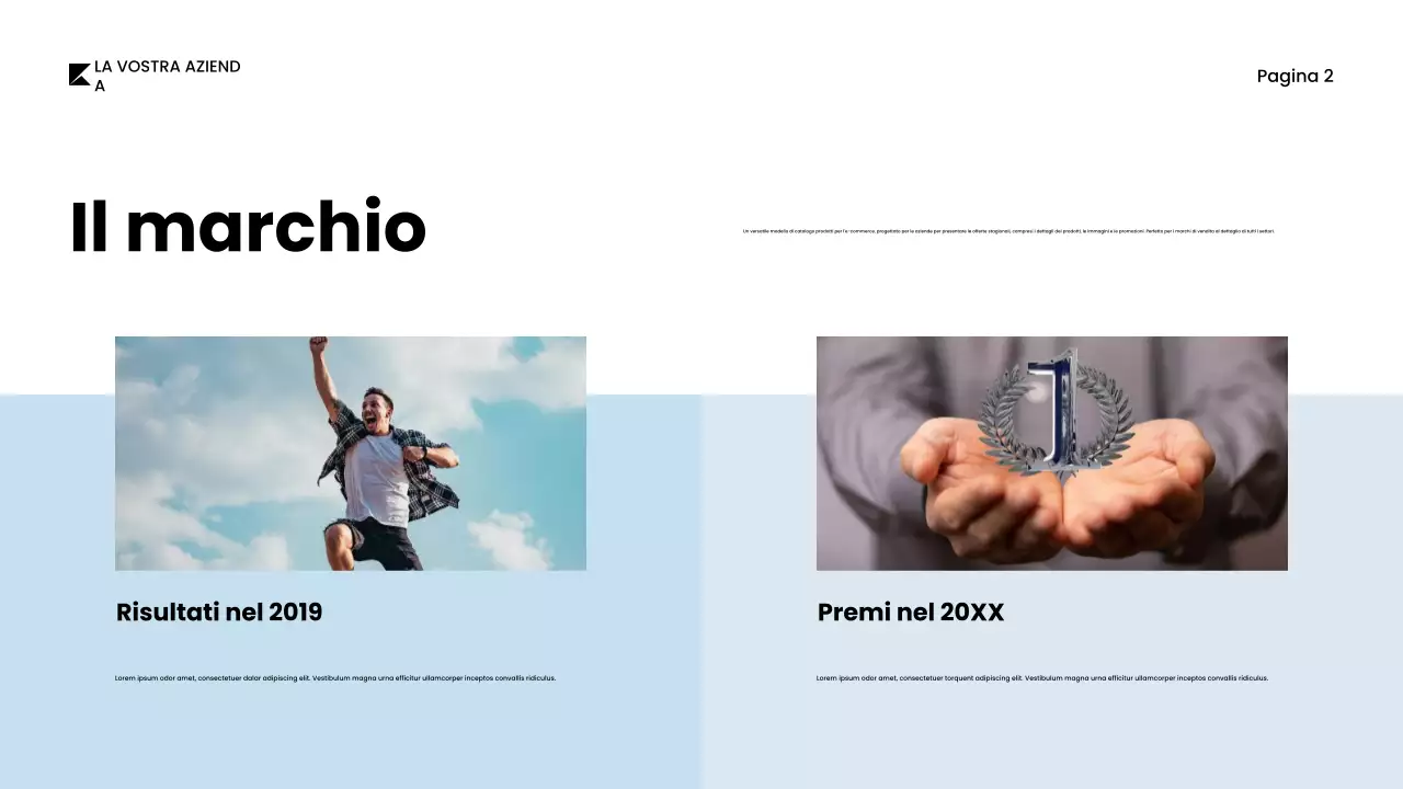 Documento catalogo prodotti grigio e minimalista