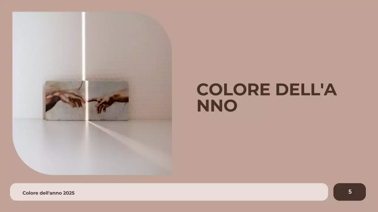 relazione sui colori moderni del marrone