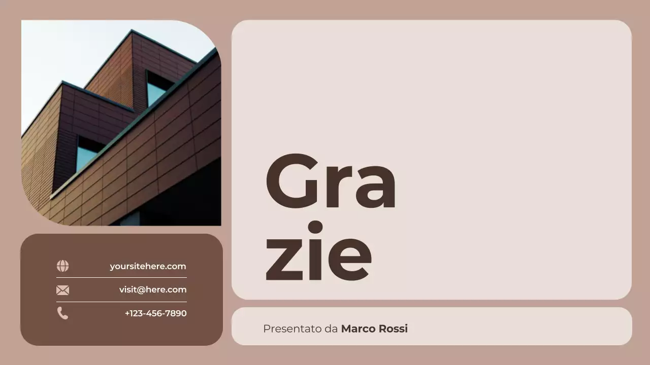 relazione sui colori moderni del marrone